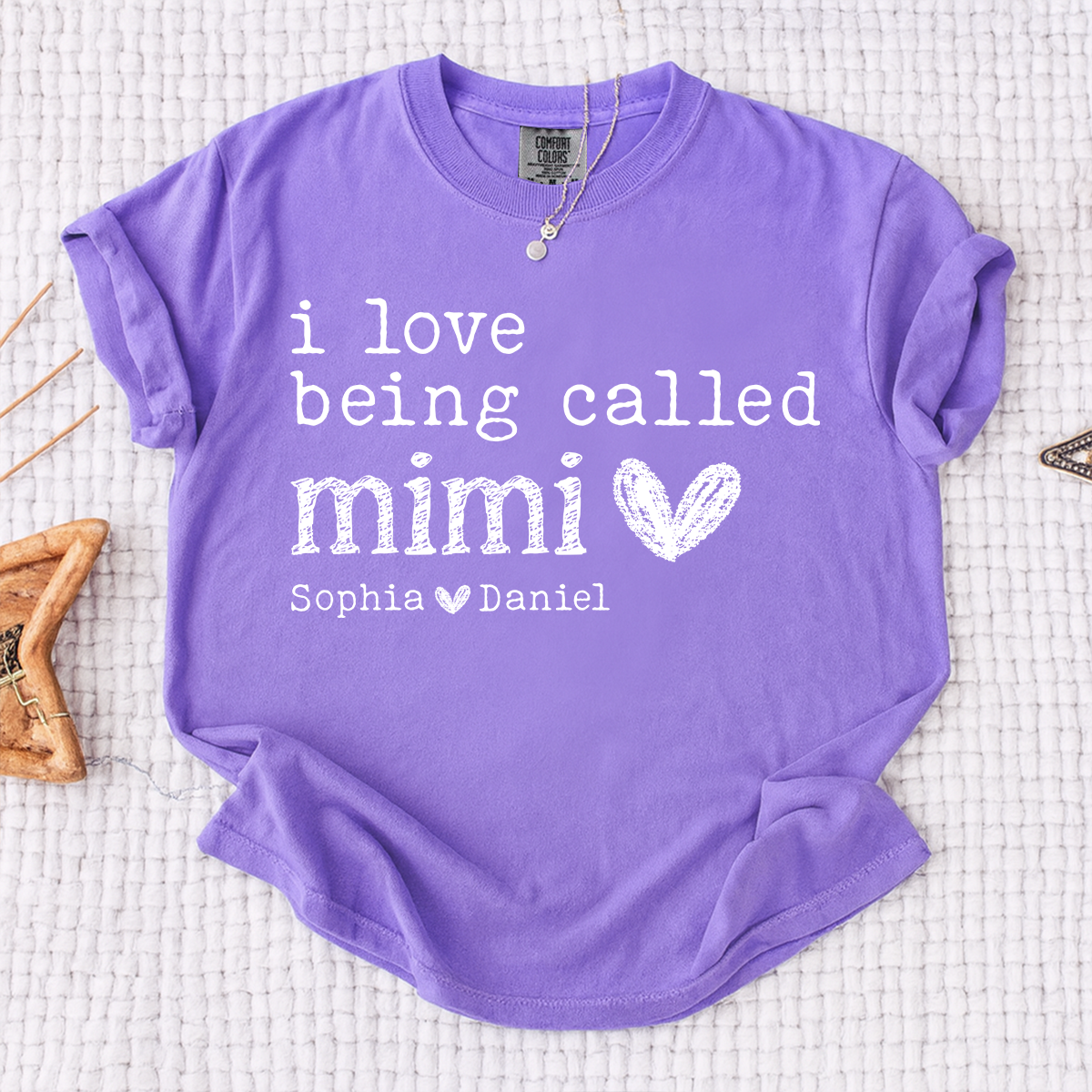 Comfort Colors Personalized Mimi Shirt, I Love Being Called Mimi  T Shirt with Kids Names, Custom Grandma Gift, Ideal for Mother's Day, Birthday