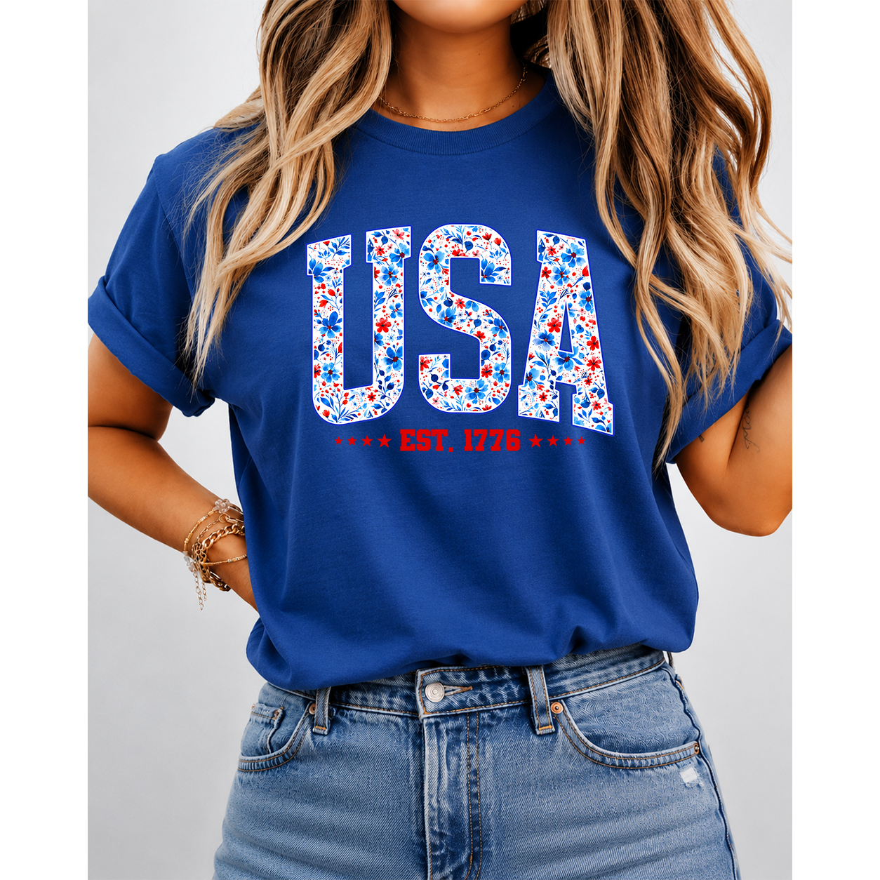 USA Patriotic T-Shirt – 4th of July Independence Day EST. 1776 Gift