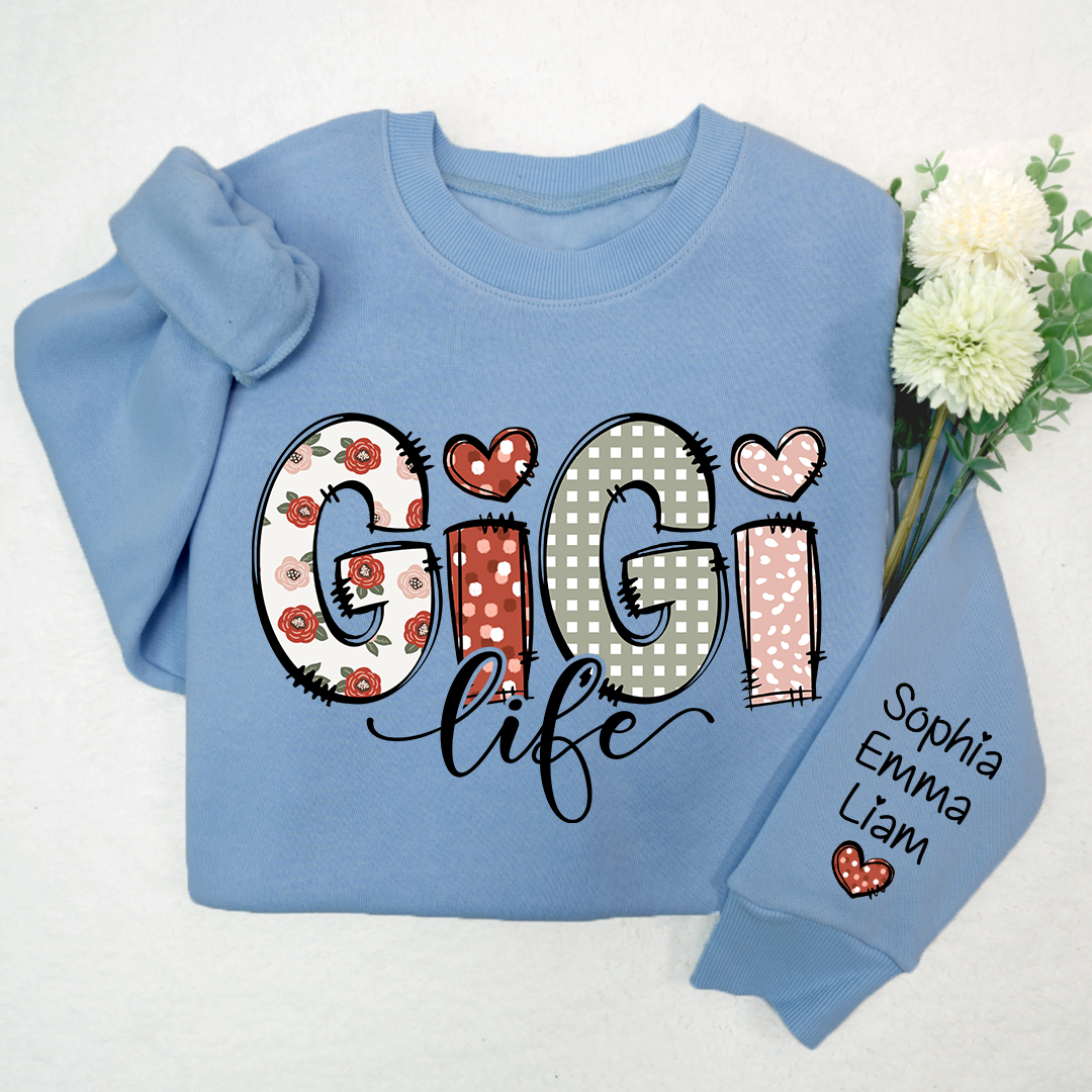 Custom Gigi Life And Grandkids Sweatshirt