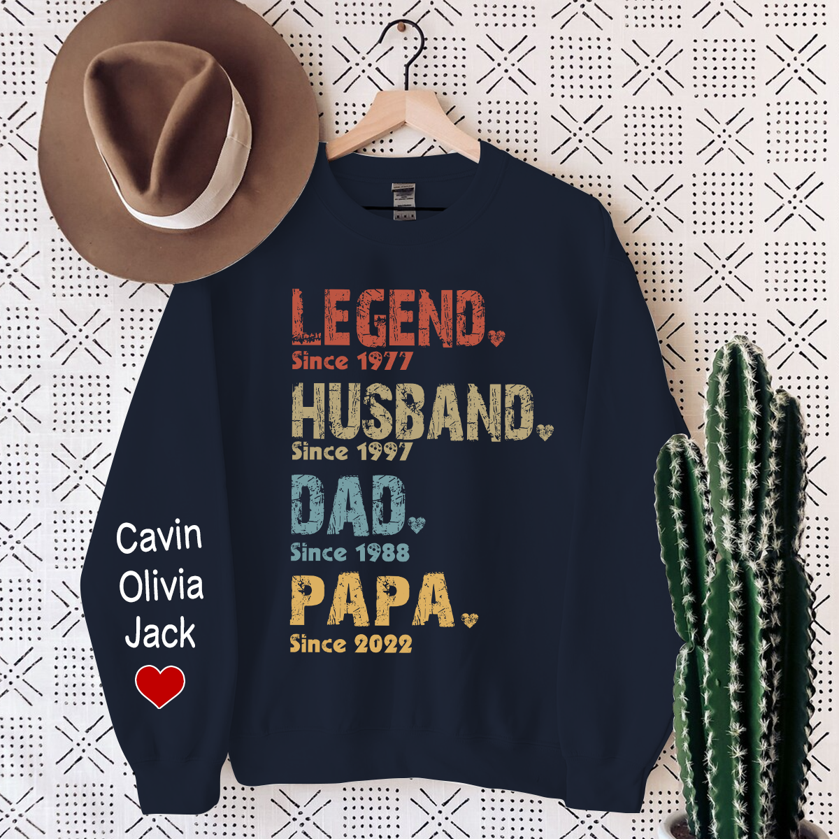 Personalized Legend Husband Dad Papa, Gift For Grandpa Sweatshirt