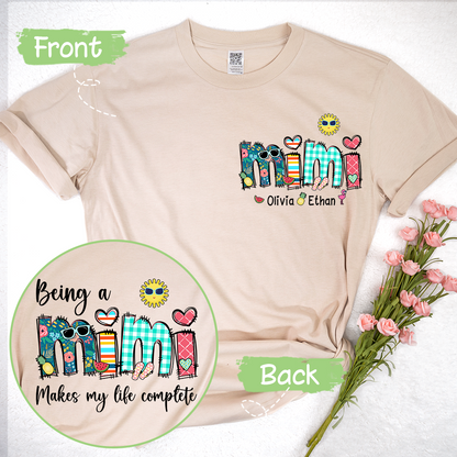 Custom Being A Mimi Makes My Life Complete Summer T-Shirt