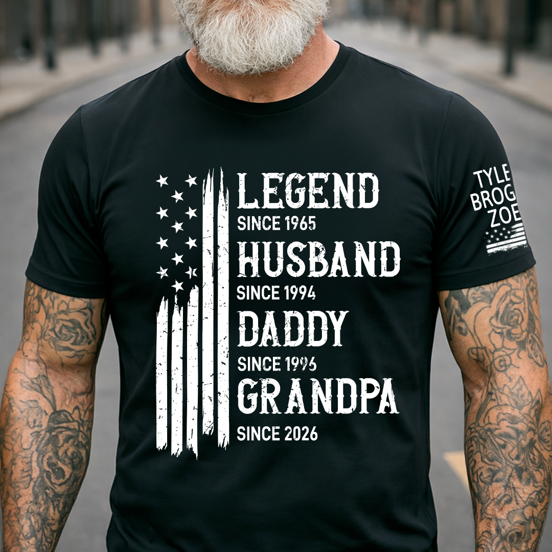Personalized Legend Husband Dad Grandpa Custom with Custom Grankids Names