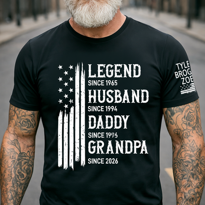Personalized Legend Husband Dad Grandpa Custom with Custom Grankids Names
