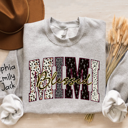 Leopard Bible Bundle, For Gift Grandma, Custom Grandma Name And Kids