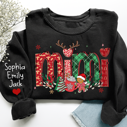 Merry Christmas Grandma Personalized, Custom Nicknames For Mimi And Kids