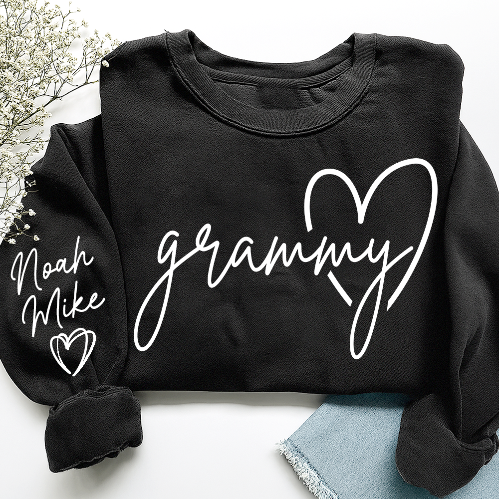 Personalized Grammy Sweatshirt, Custom Grandkids Names, Grandma Gift