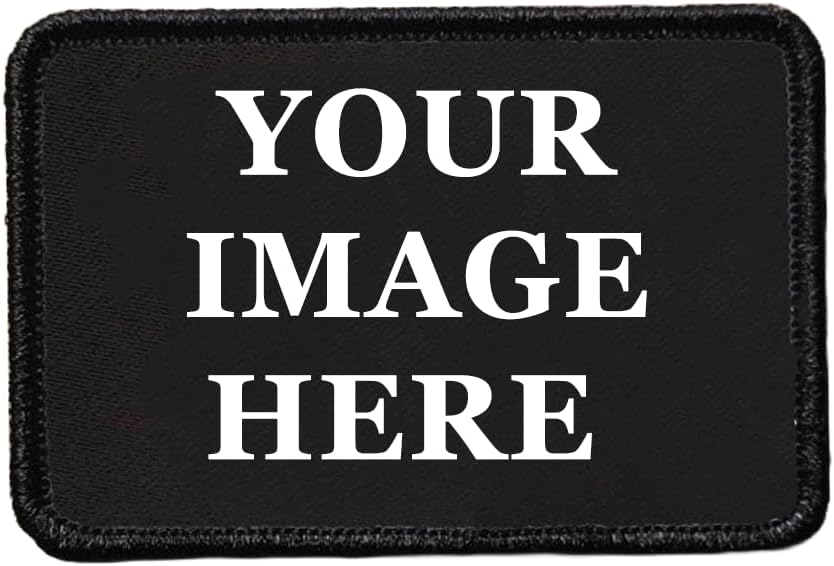 Personalized Custom Name & Photo Patches – Iron-On or Sew-On Patch for Jackets, Bags, Hats, Gifts