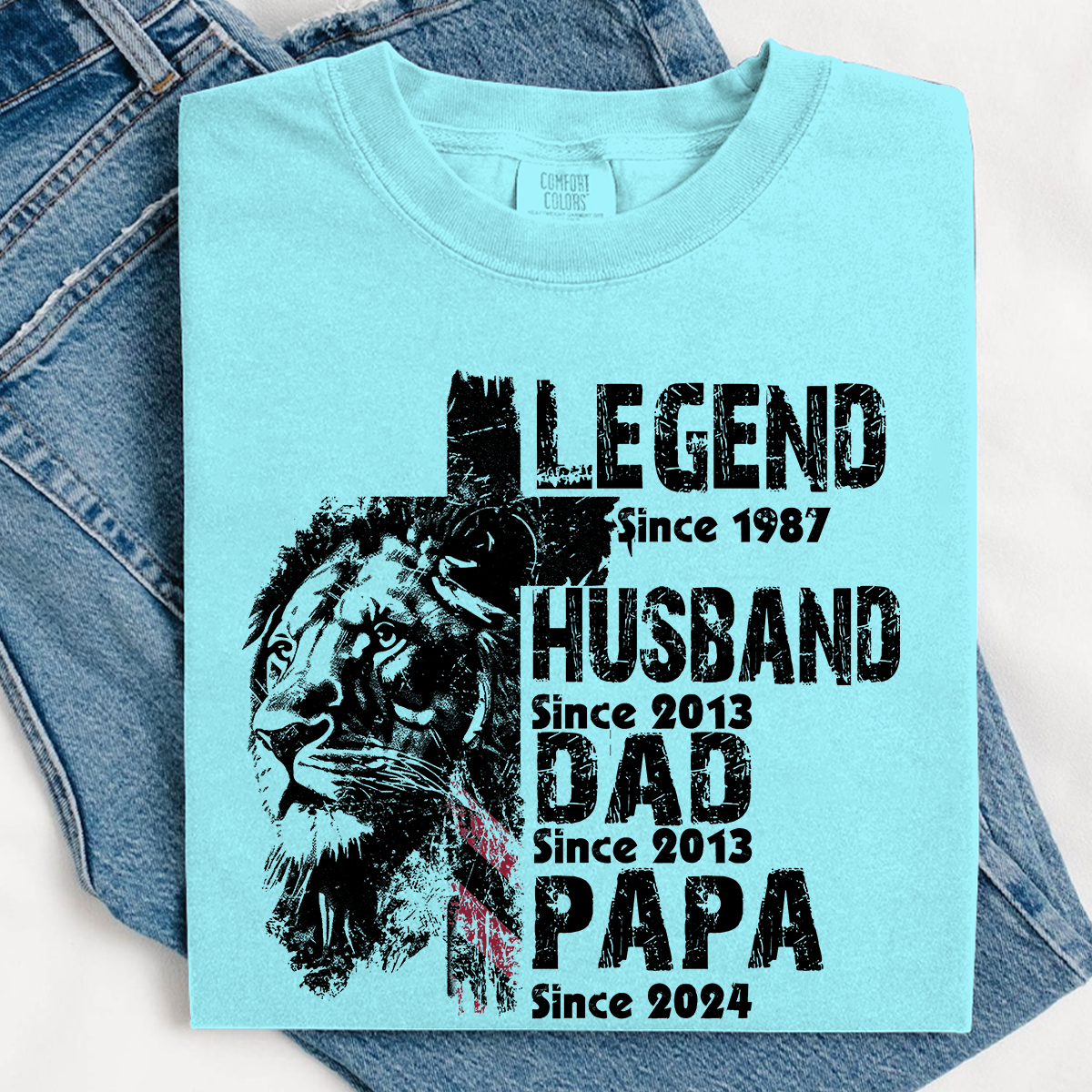 Comfort Colors® Customizable Legend, Husband, Dad, Papa T-Shirt - Perfect Father's Day Gift
