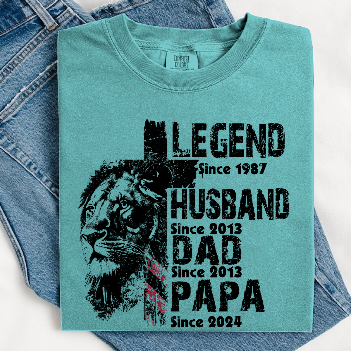 Comfort Colors® Customizable Legend, Husband, Dad, Papa T-Shirt - Perfect Father's Day Gift