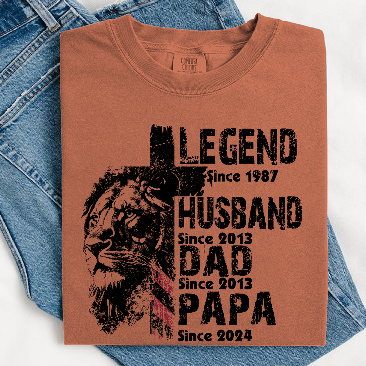 Comfort Colors® Customizable Legend, Husband, Dad, Papa T-Shirt - Perfect Father's Day Gift