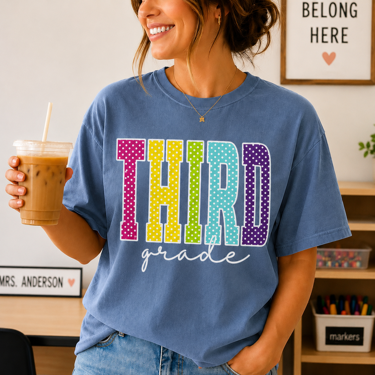 Personalized Custom Grade T-Shirt – Add Your Grade Tee