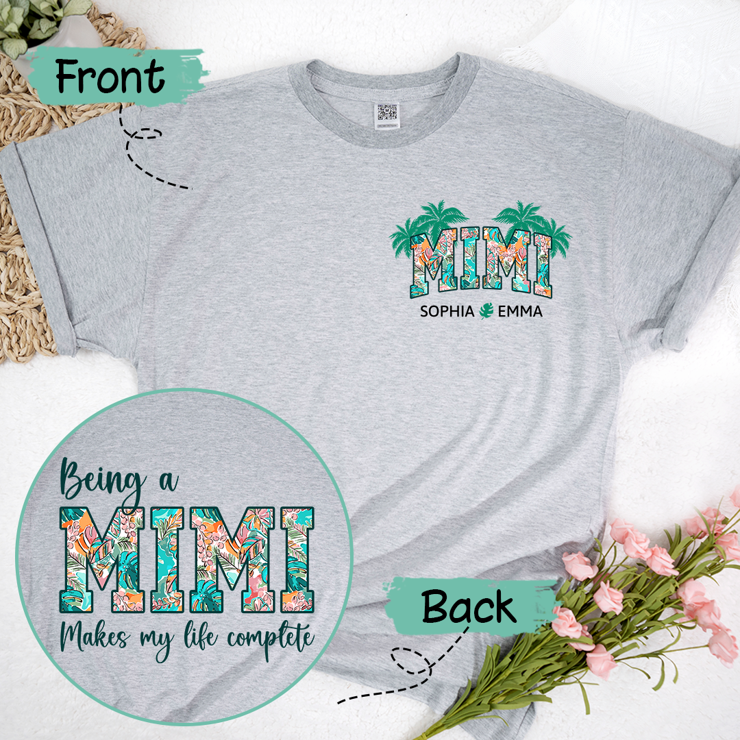 Being A Mimi Makes My Life Complete Summer With Kids TH T-Shirt