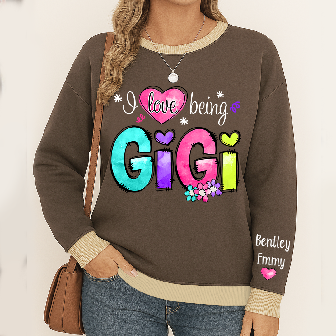 Personalized I Love Being Gigi Color 2025 Sweatshirt Mix