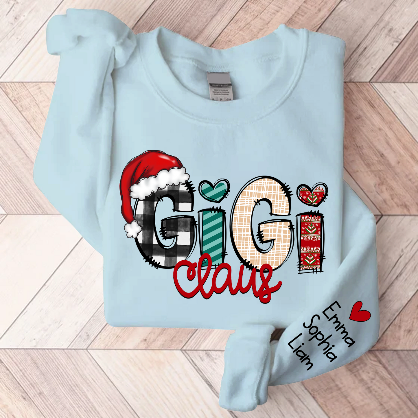 Gigi Claus Christmas With Grandkids, Grandma Gift TH Sweatshirt