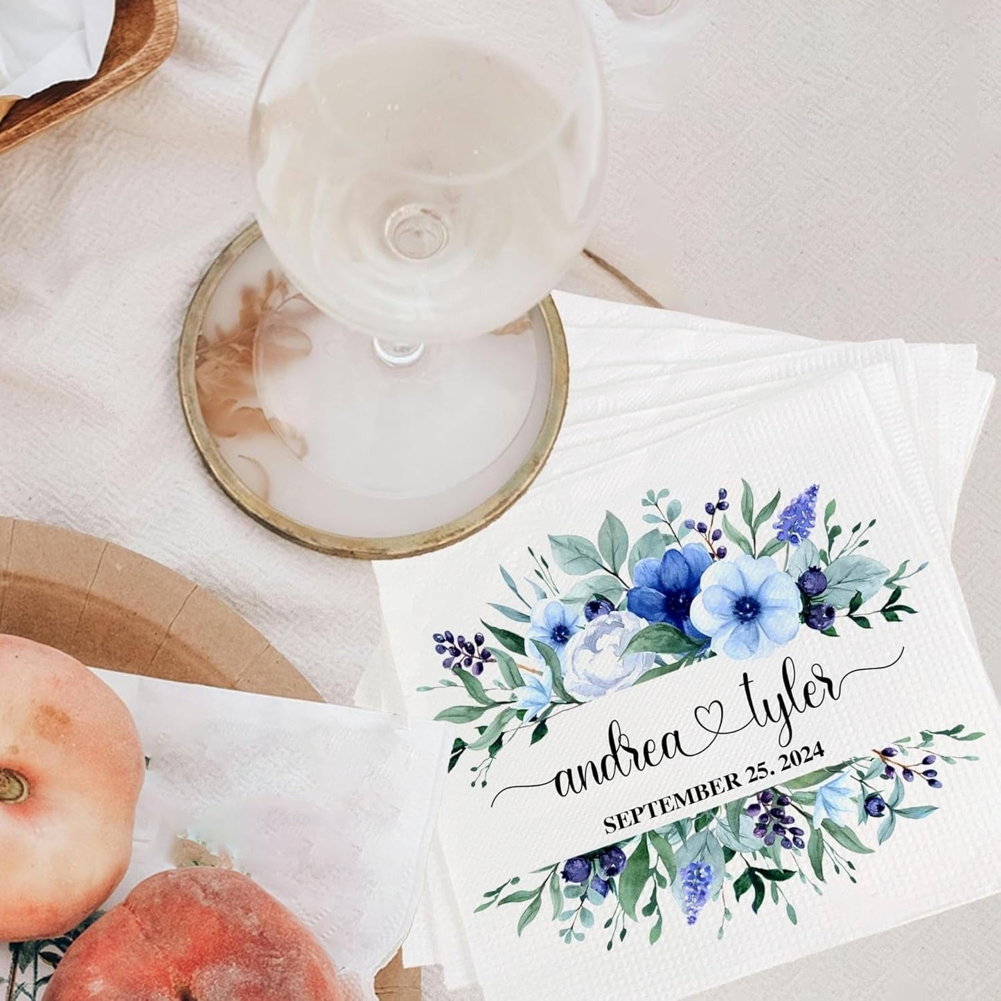 Luxury Custom Napkins Wedding, Personalized Cocktail Napkins For Bar, Custom Napkins For Wedding Reception, Wedding Cocktail Napkins, Customized Napkins For Party, Napkins For Tables