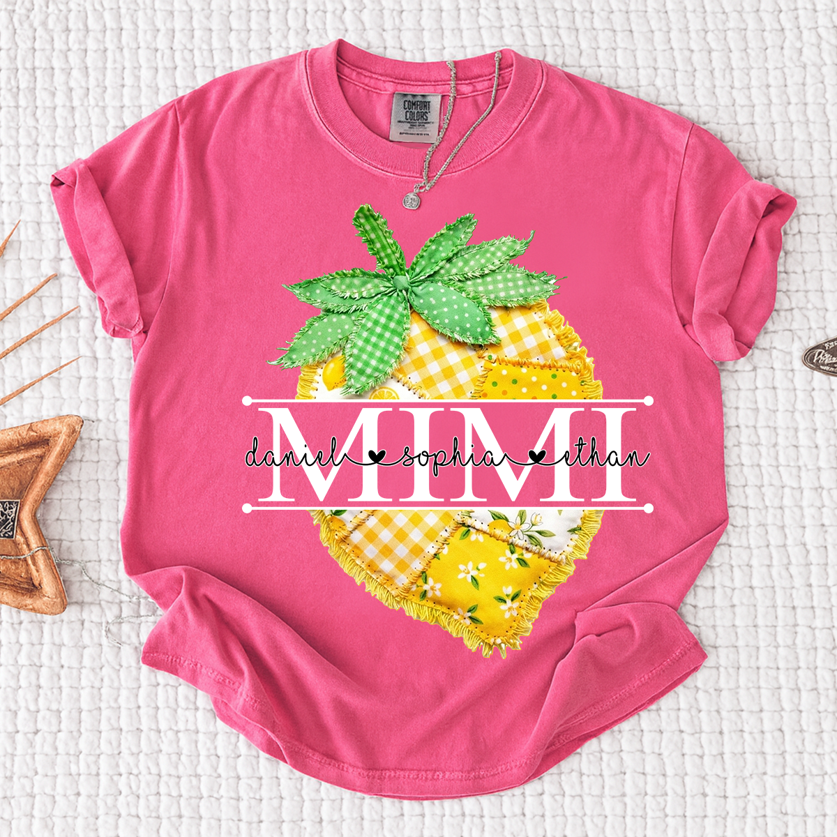 Comfort Colors® Personalized Mimi Lemon Shirt, Sweet Summer Fruit Grandma Gift