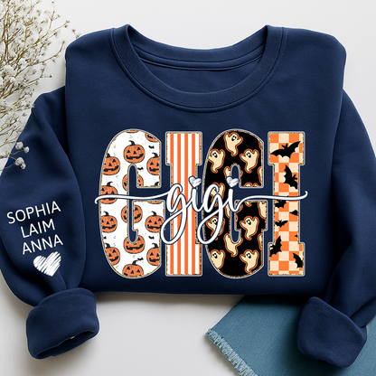 Custom Halloween Gift For Gigi And Her Grandchildren