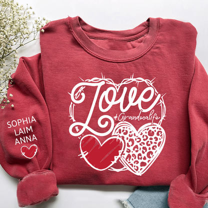 Love Grandmalife Sweatshirt, Cozy Family Love Crewneck for Grandma