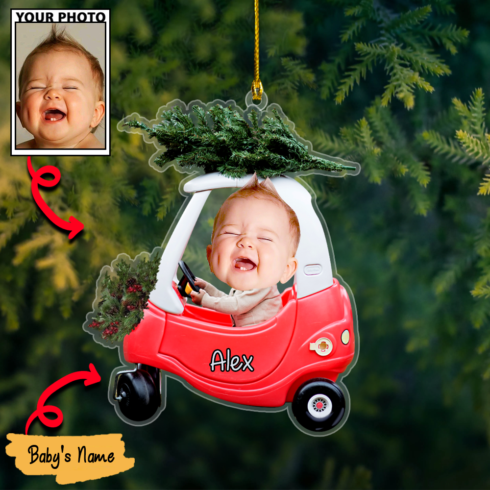 Personalized Acrylic Christmas Ornaments For Custom Car Trees Baby Photos