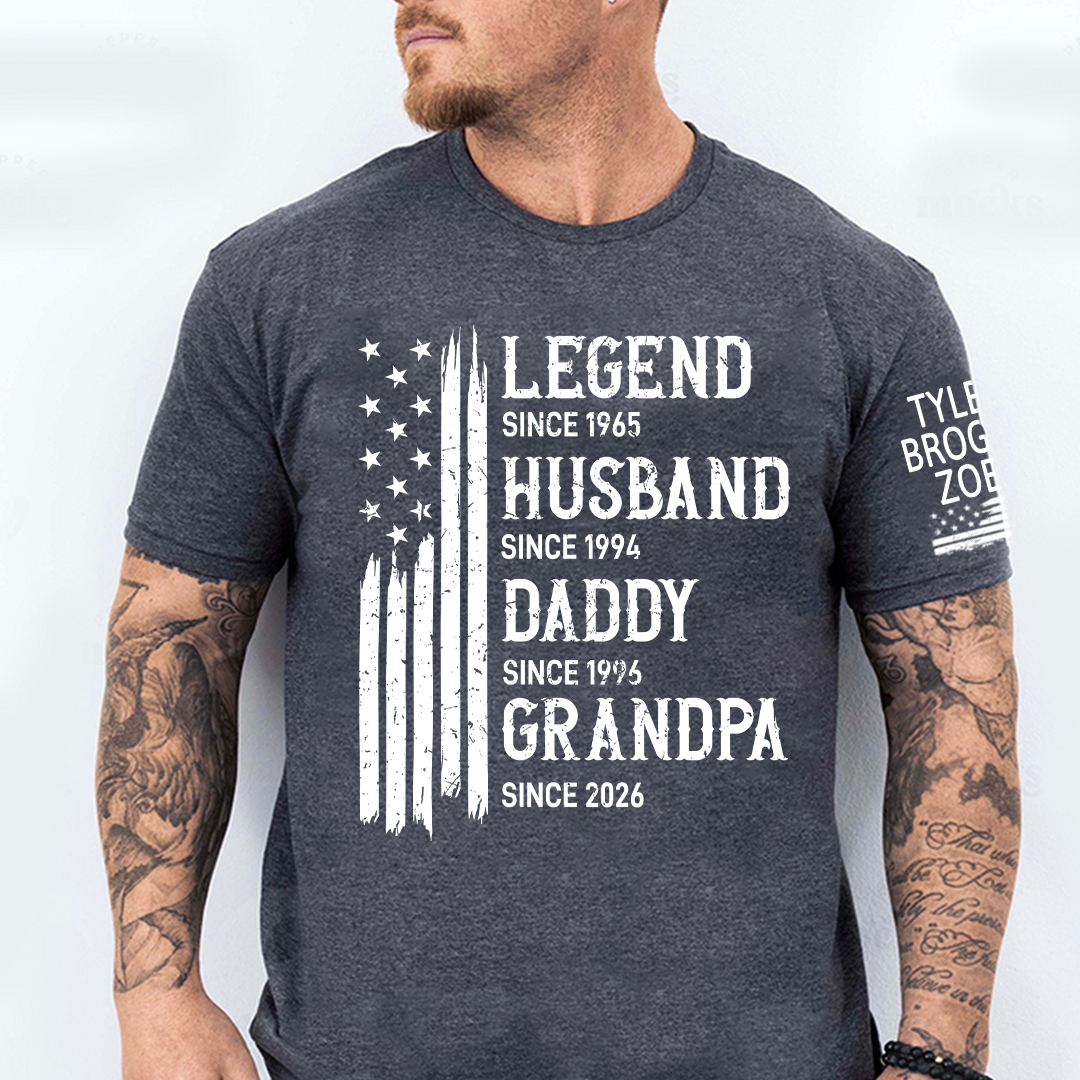 Personalized Legend Husband Dad Grandpa Custom with Custom Grankids Names