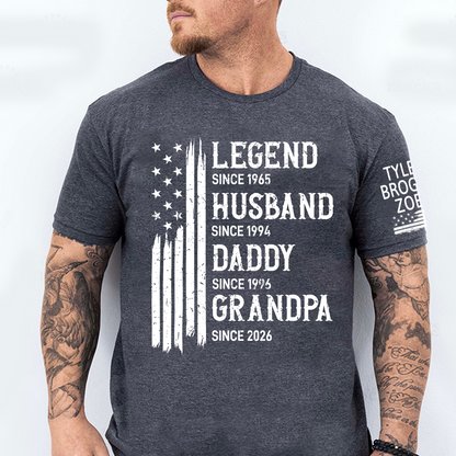 Personalized Legend Husband Dad Grandpa Custom with Custom Grankids Names