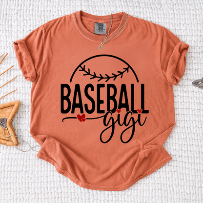 Comfort Colors® Baseball Gigi Heart, For Gift Grandma And Kids