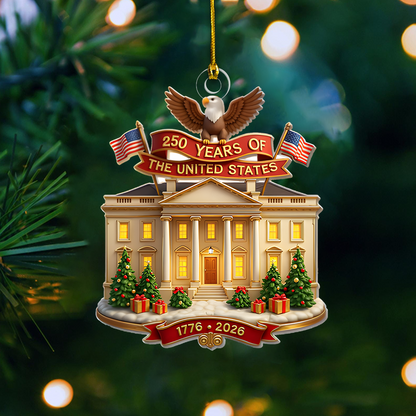 White House Christmas Ornament 2026 – 250 Years of the United States Patriotic Decoration 1776–2026