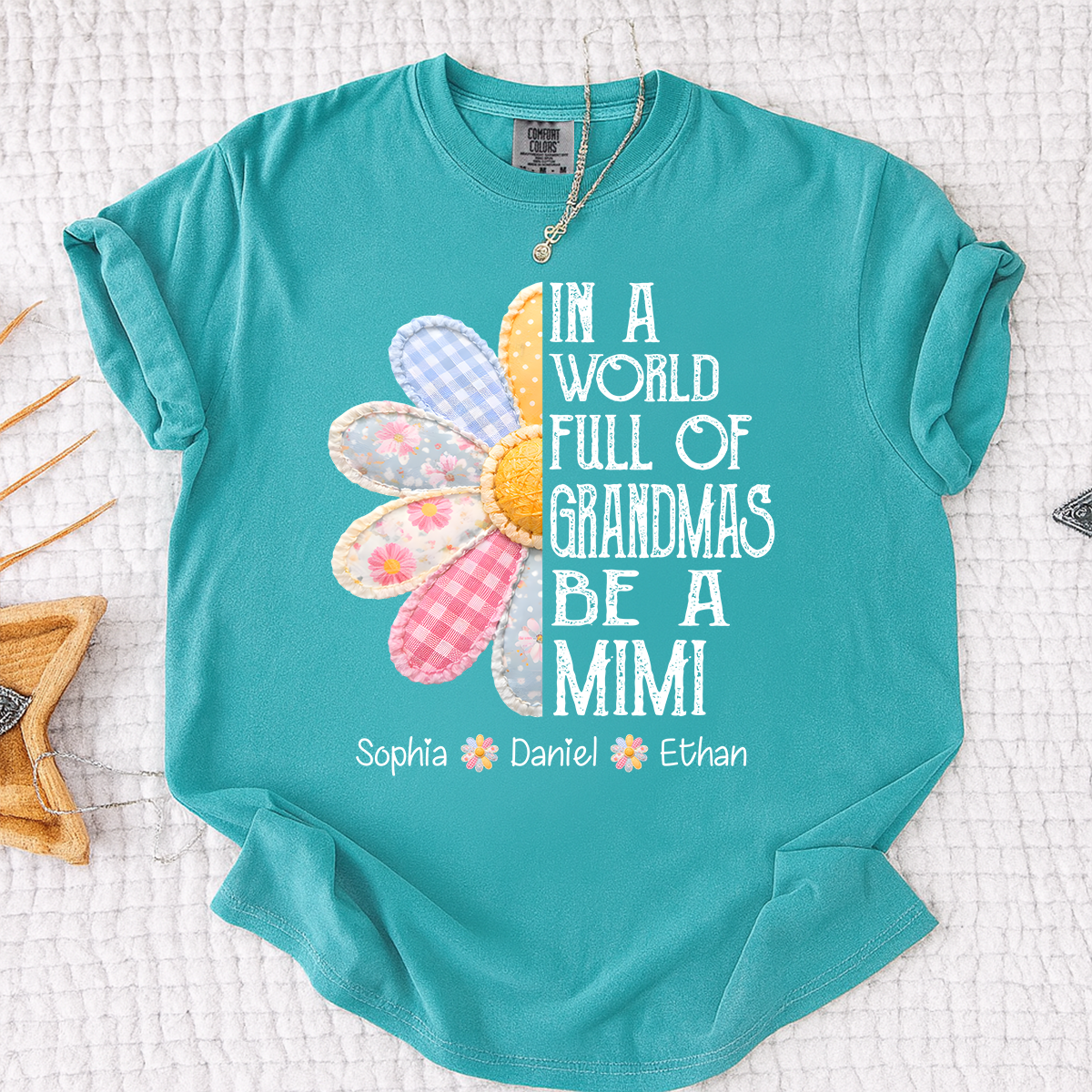Comfort Colors Personalized In a World Full of Grandmas Be a MIMI T Shirt, Custom Family Names, Perfect Gift for Mimi