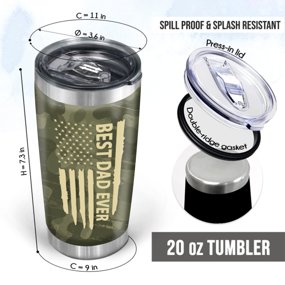 Personalized Water Cup, Custom Nickname Papa And Kids Portable Water Cup With Lid, Insulated Double Wall Vacuum Thermos Travel Coffee Mug