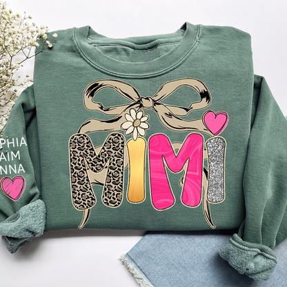 Floral Fall Style Design, Custom Mimi Gifts for Grandma and Kids