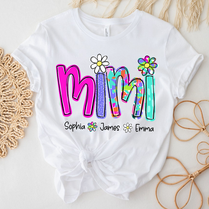 Personalized Summer Mimi Sweatshirt, Custom Nickname For Grandma And Kids