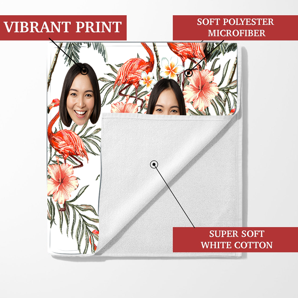 Personalized Summer Beach Towels, Custom Photo Gifts, Summer Beach Towels For Girls