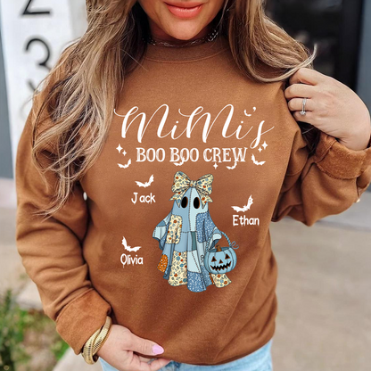 Personalized Halloween Mimi Boo Crew, Gifts for Grandma and Kids