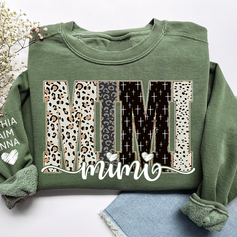 Custom Mimi Sweatshirt Bible Style Design, Gifts for Gigi and Kids, Meaningful Gifts for Loved Ones