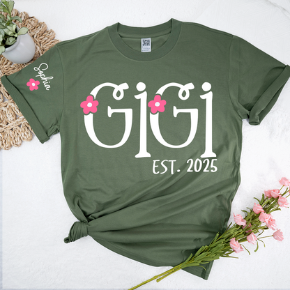 Personalized Gigi Flowers, Custom Nicknames for Grandma and Kids