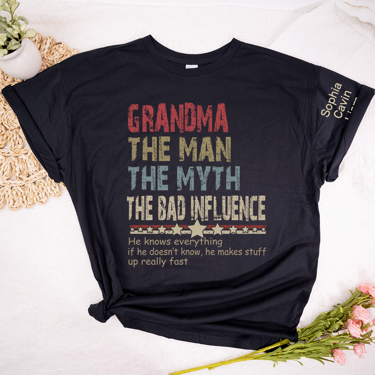 Custom Grandma Legend Influence T-Shirt