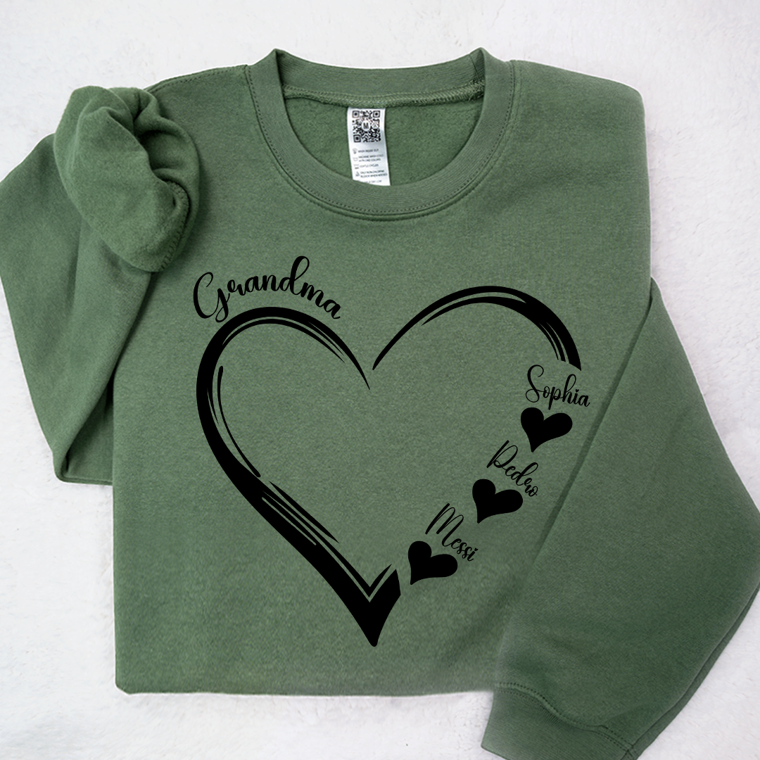 Doodle Heart Valentine For Grandma And Kids LTP01