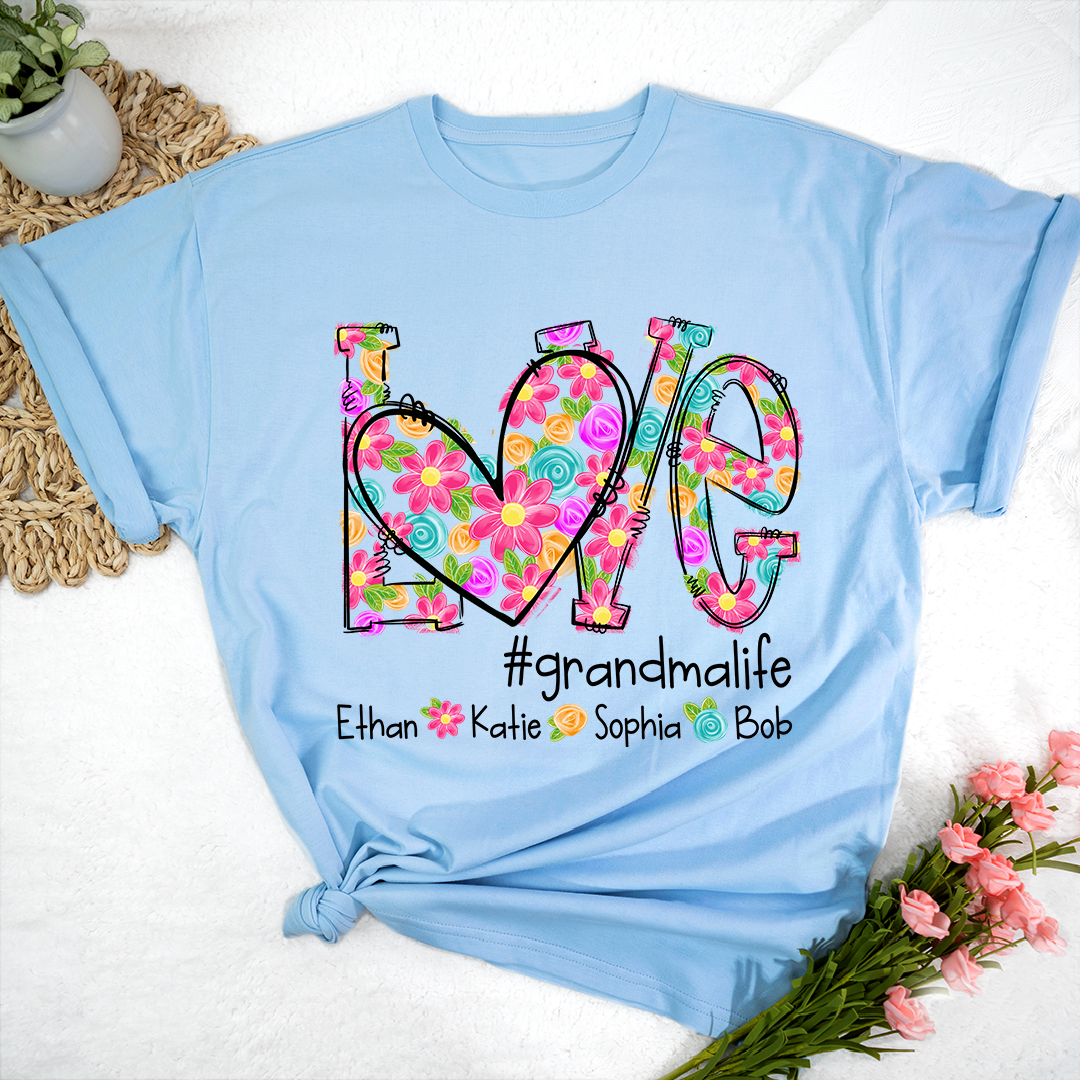 Love Artistic Colorful Gift For Grandma And Kids LTP01