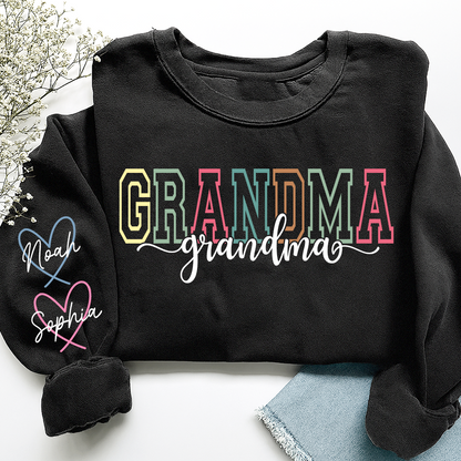 Custom Nickname Sweatshirt For Grandma And Kids, Gift Family