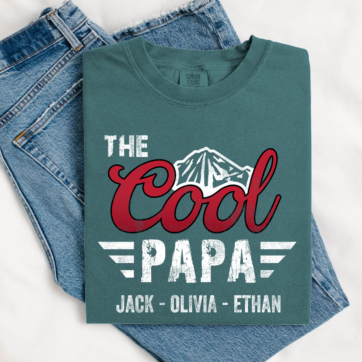 Comfort Colors® The Cool Papa T-Shirt, Fathers Day Gift for Papa Shirt