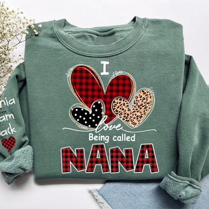 Custom I Love Being Called Mimi Sweatshirt, Grandma Shirt with Kids Names, Mother's Day Gift for Grandma