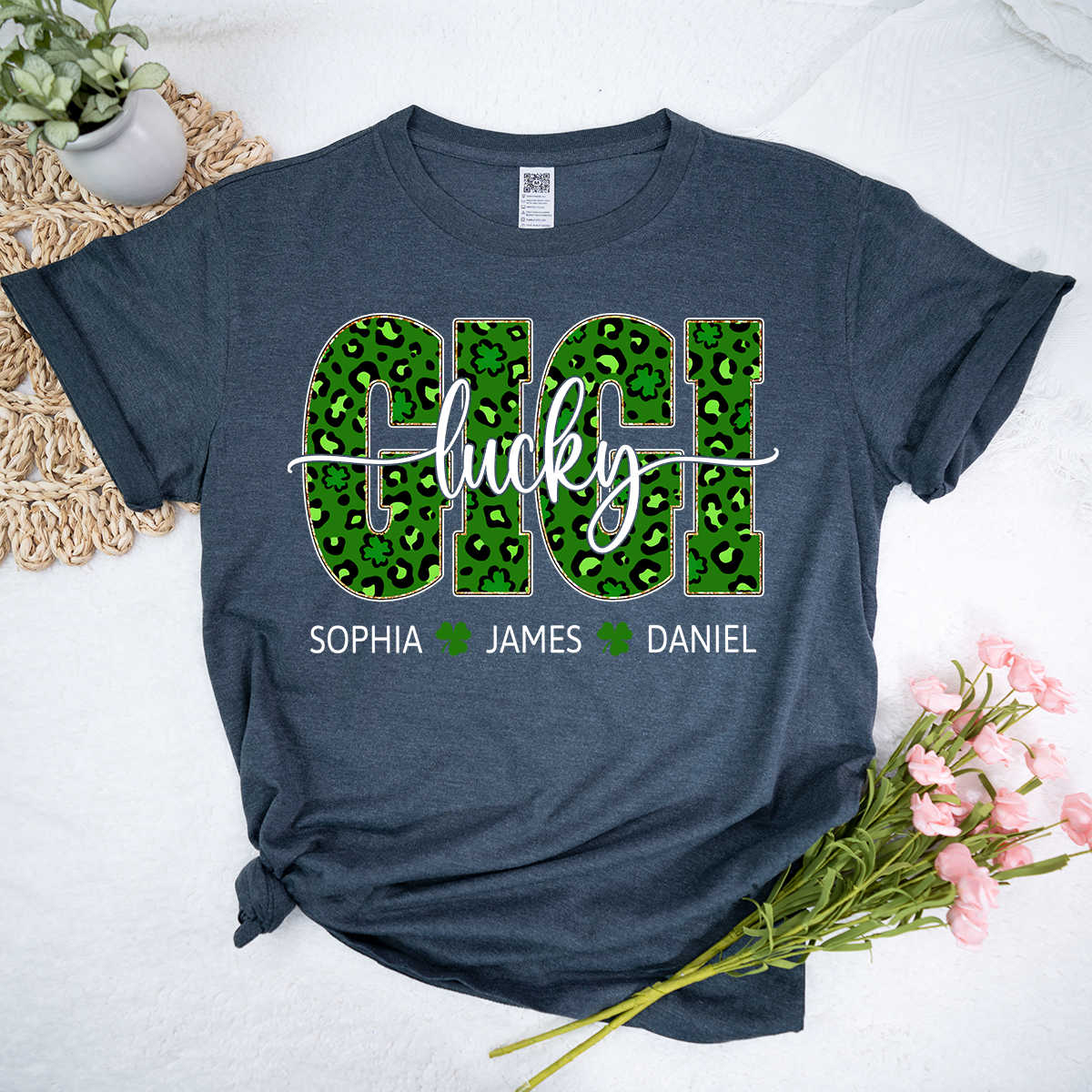 Lucky Gigi Shirt St Patrick’s Day, Personalized Gigi Shamrock Name Shirt
