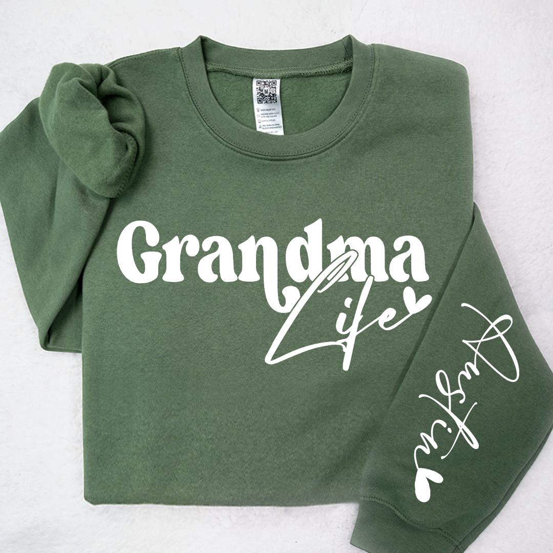 Custom Grandma Life And Heart Kid PLT01