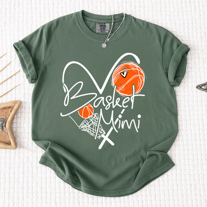 Comfort Basketball Mimi Shirt Personalized with Grandkids Names, For Gift Grandma