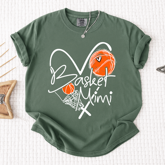 Comfort Basketball Mimi Shirt Personalized with Grandkids Names, For Gift Grandma