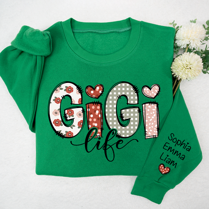 Custom Gigi Life And Grandkids Sweatshirt