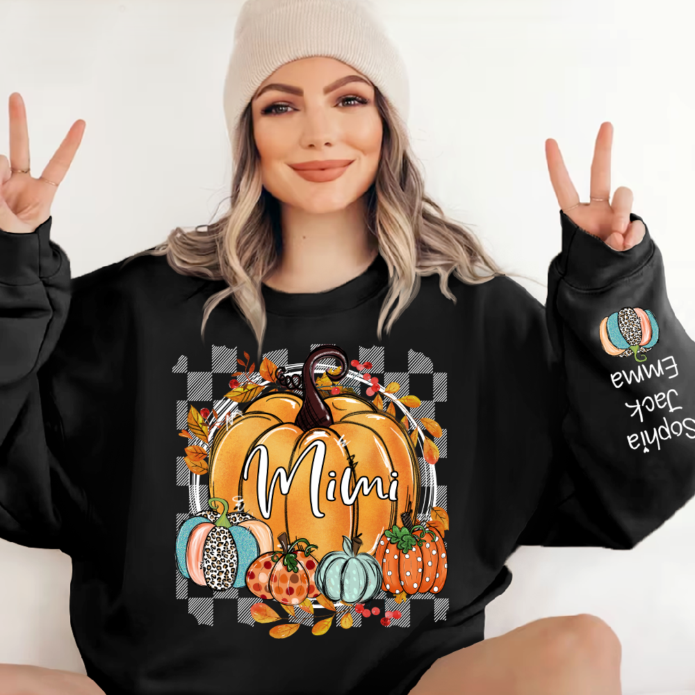 Custom Fall Pumpkin Nicknames for Mimi and Kids
