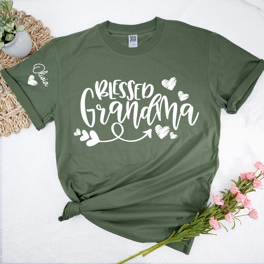 Blessed Grandma T-Shirt 2025, For Give Grandma And Kids