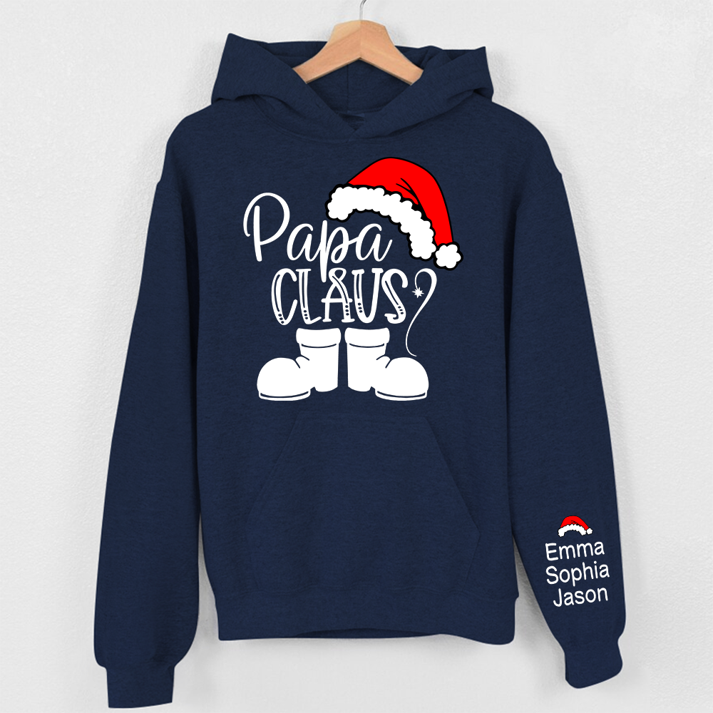 Papa Claus And Kids Christmas, Grandpa Gift TH Hoodie