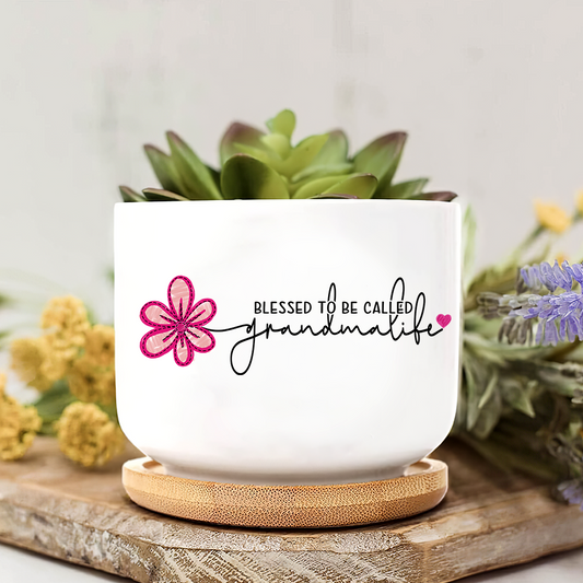 Blesses To Be Called Grandma Plant Pot